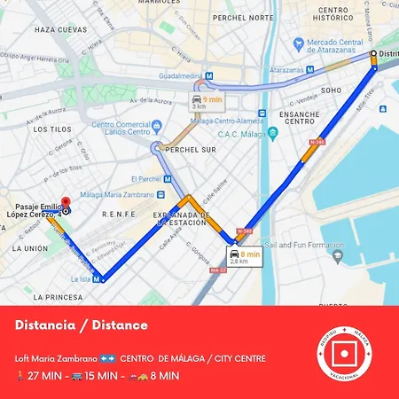 Estudio Maria Zambrano A Pasos De La Estacion Malaga Zewnętrze zdjęcie